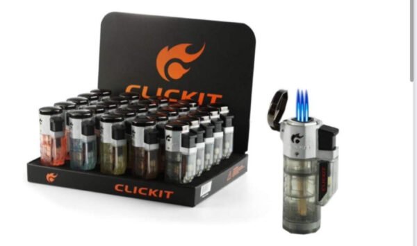 GH 10588 TRANSPARENT TRIPLE TORCH