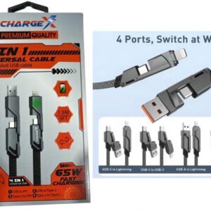 CELL PHONE ACCESSORIES:4 IN 1 5FT CABLE