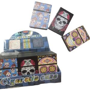 SMOKING ACCESSORIES:CIG CASE SUGAR SKULL