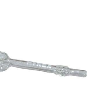 SMOKING ACCESSORIES:GLASS/METAL PIPE:CLEAR SPOON PIPE