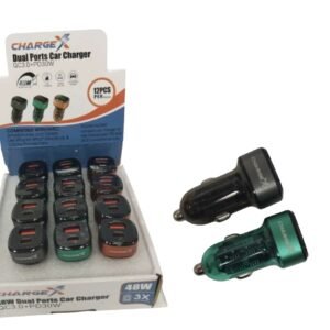 CELL PHONE ACCESSORIES:TRANSPARENT PD CAR CHARGER