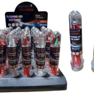 CELL PHONE ACCESSORIES:TUBE DISPLAY OF LED LIGHT UP IP/TYPE C CABLE